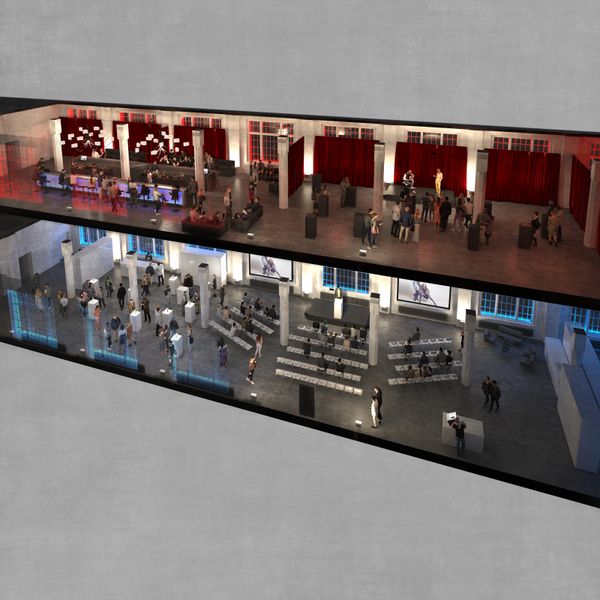 Papiersaal and Folium, room overview, illustration