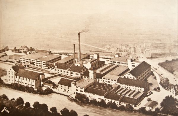 Historisches Bild vom Papiersaal & Folium, schwarz-weiss