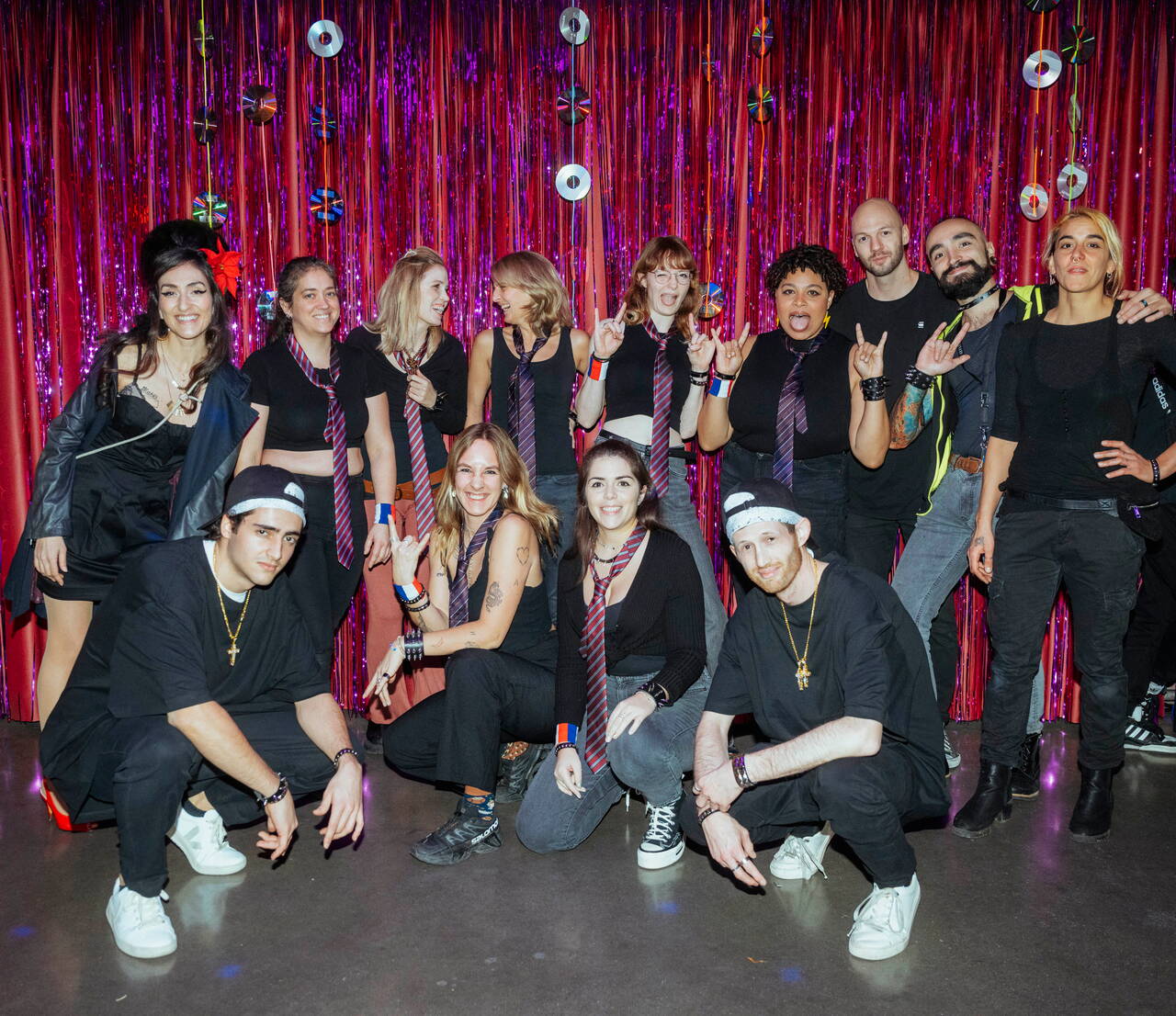 Papiersaal bar, team, theme party The bar team dressed up for a theme party