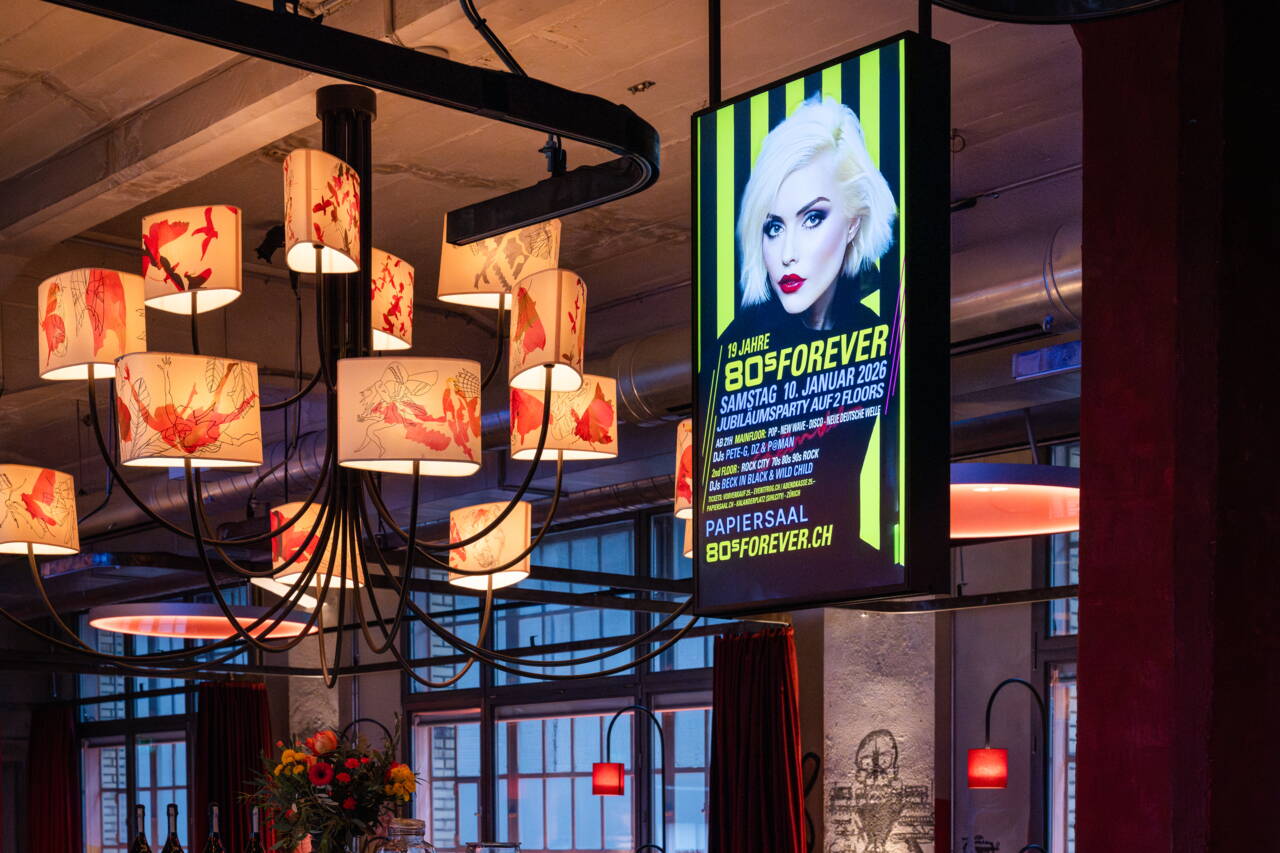 Branding im Papiersaal, Screens, Individualisierung, CI/CD, Video