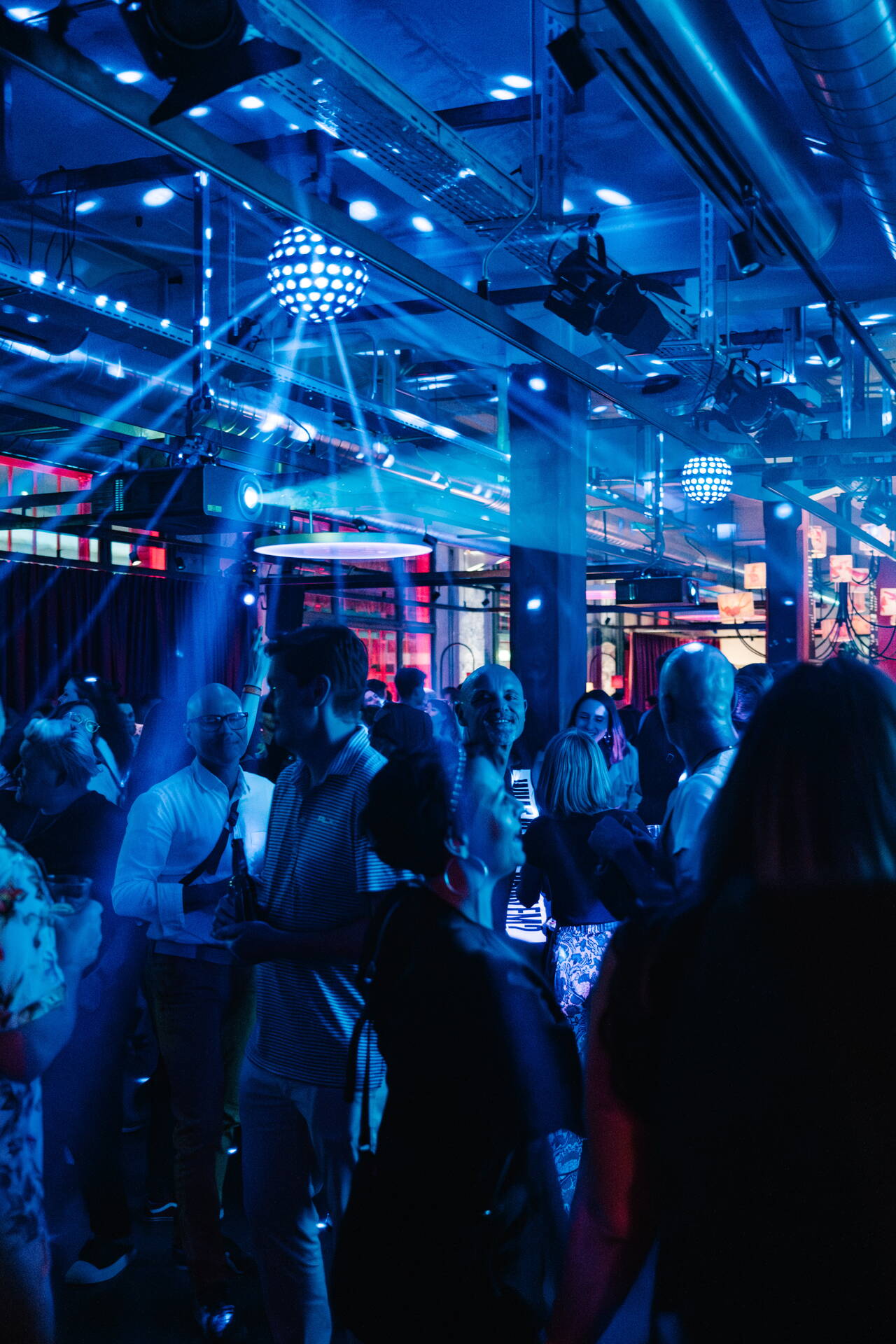 Party at the Papiersaal Party at the Papiersaal, lights, dancing